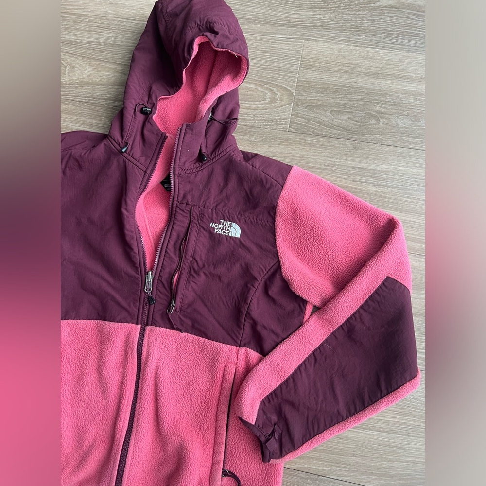 The North Face Women's Size Medium Polartec Denali Fleece Jacket Pink Hoodie - Picture 3 of 7